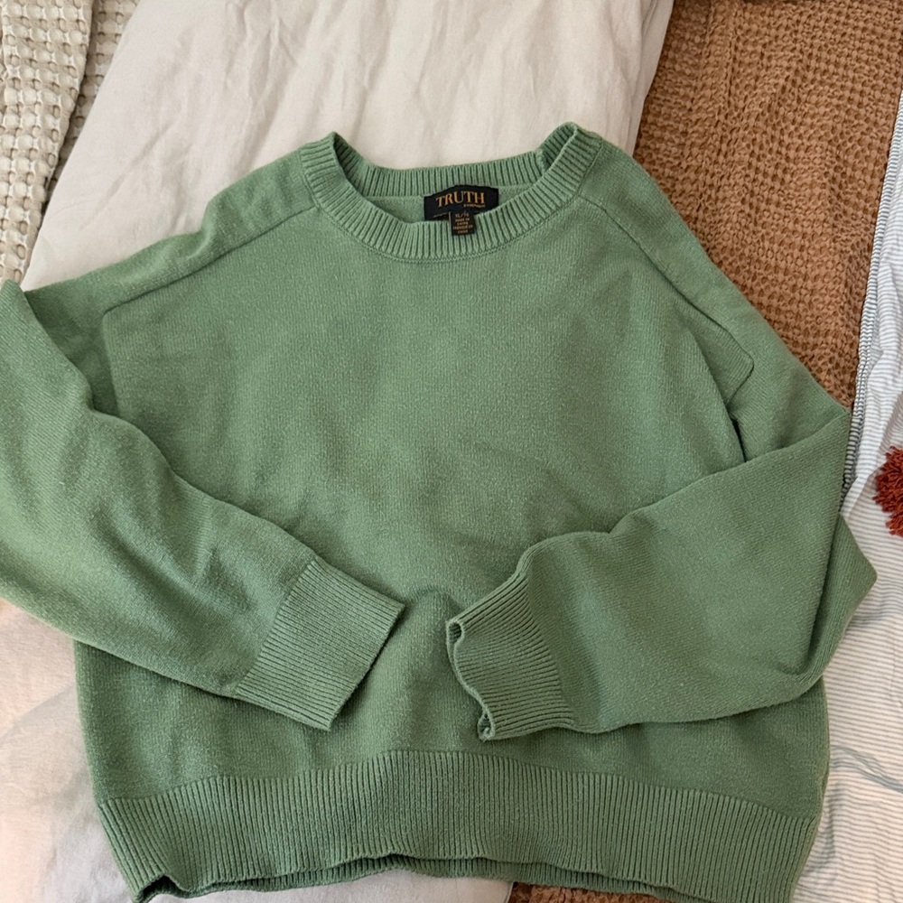 Truth Sage Green Pullover Sweater